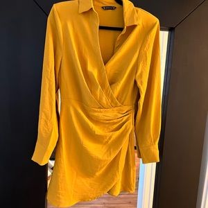 Long sleeve, mustard dress, size medium